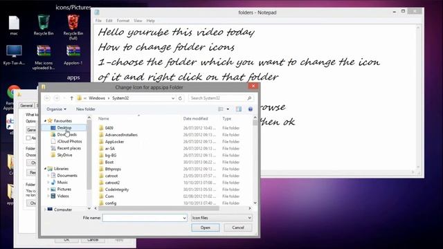 how to change any folder icon on windows XP/7 and 8 #780 HD смотреть онлайн