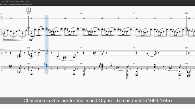 Vitali - Chaconne in G minor - VO - Level 2 Organ Accompany Only смотреть онлайн