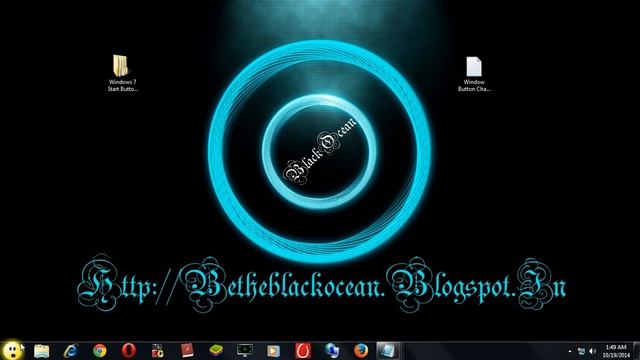 How To change start button in windows 7 in just fewer seconds by betheblackocean blogspot in смотреть онлайн
