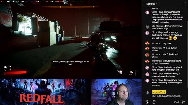 Redfall (Steam Deck Live; Settings and Gameplay) смотреть онлайн