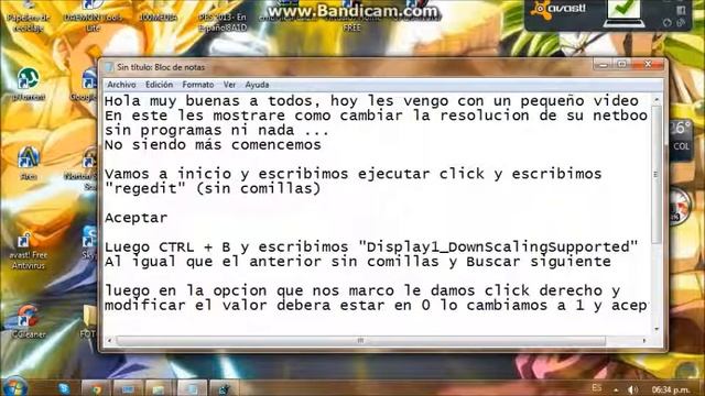 Cambiar Resolucion De Tu Netbook Sin Programas! HD смотреть онлайн