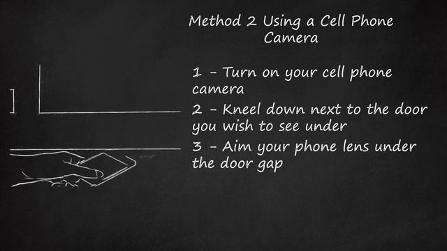 Secretly Peek Under Doors: Reflective Surface, Cell Phone Camera & Spy Camera Methods смотреть онлайн