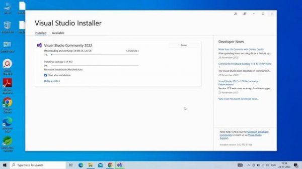 Download and Install | Microsoft .Net Core 8.0 | Microsoft visual studio for Windows 2023