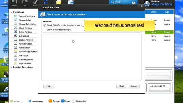 MiniAide how to chek partition.flv смотреть онлайн