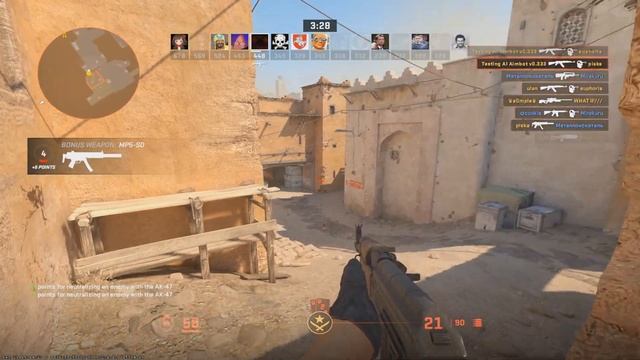 Testing new settings AI Aimbot CS2 смотреть онлайн