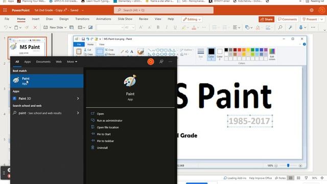 How to find the MS Paint Program using MS Windows смотреть онлайн