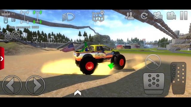 Off-road Monster Truck 4 Player Ramp Road 3D Driving Android Gameplay Game Off-road Outlaws смотреть онлайн