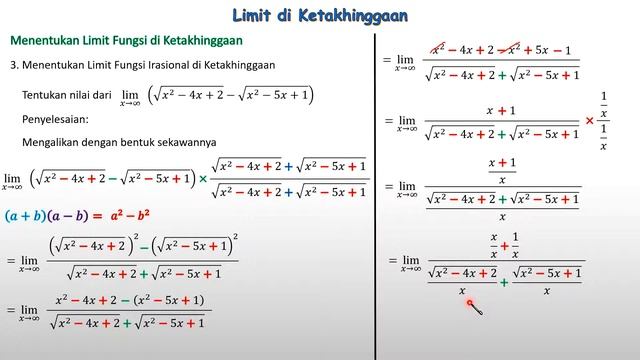 Limit di Ketakhinggaan Fungsi Irasional смотреть онлайн