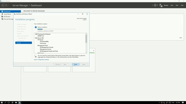 Adding IIS on Windows Server 2016 смотреть онлайн