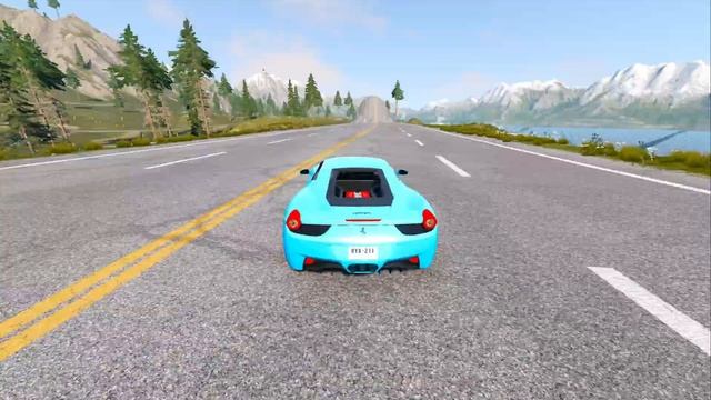 Cars vs Giant Bulge – BeamNG.Drive Crashes | Ferrari vs Tesla Model 3 vs BMW X5 смотреть онлайн