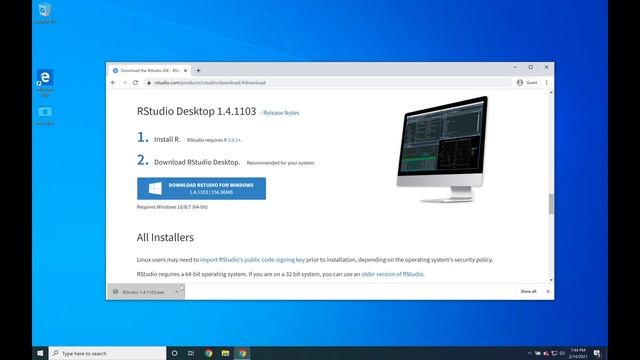 Downloading and Installing RStudio IDE Version 1.4 for Windows смотреть онлайн