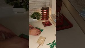 Видеоинструкция по сборке домика-светильника "Япония"