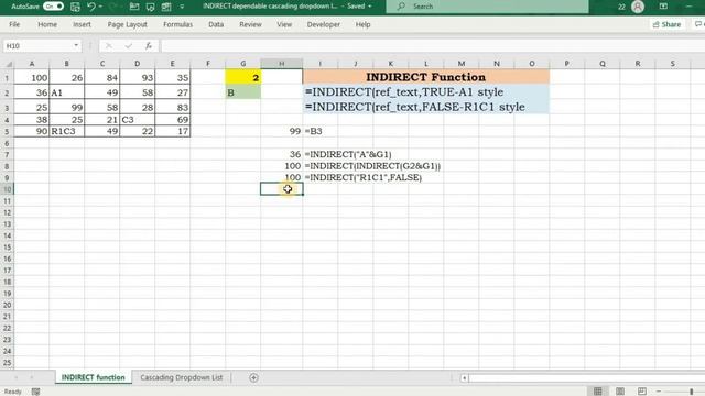 Dependent Cascading Dropdown list | Everything about INDIRECT function смотреть онлайн