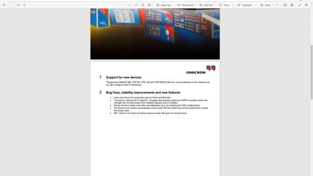 How to update OMICRON Device link application смотреть онлайн