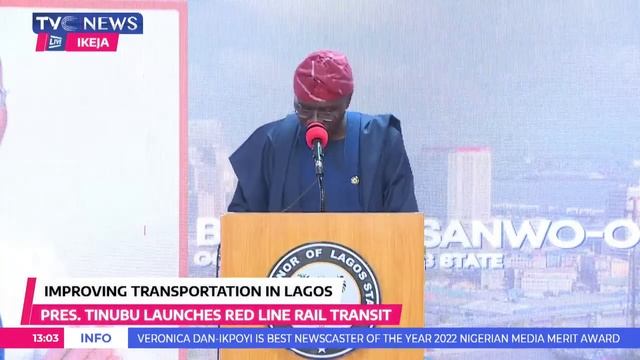 Gov. Sanwo-Olu's Full Speech at Red Line Rail Launched by President Tinubu смотреть онлайн