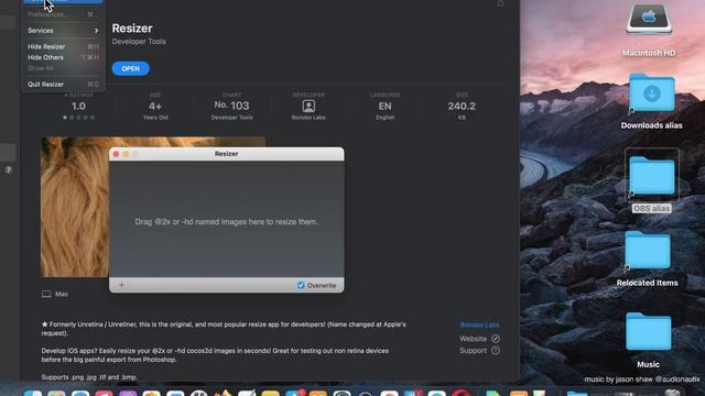 Resizer Bonobo Labs Developer Tools App [MAC] Basic Overview - Mac App Store смотреть онлайн