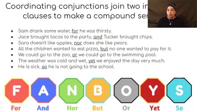 Coordinating Conjunctions