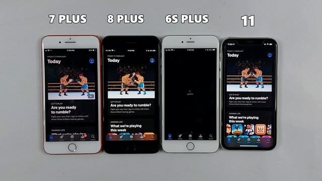 iPhone 6S Plus Vs iPhone 7 Plus Vs 8 Plus Vs iPhone 11 - SPEED TEST смотреть онлайн