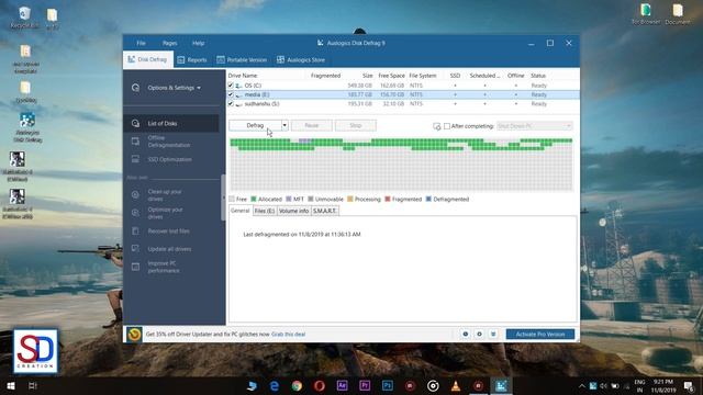 best defragment software 2019 || Auslogics Disk Defrag || best defragmentation tool смотреть онлайн