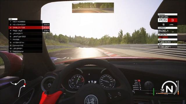 Xbox One - Assetto Corsa - Nürburgring - Online FUN - Alfa Romeo Giulia Quadrifoglio (NO SETUP) смотреть онлайн