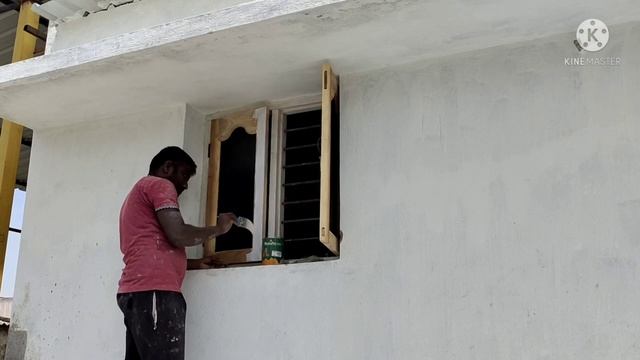 ஜன்னலுக்கு #உட்_பிரேமர் அடிப்பது எப்படி | How to use #Wood_Primer Paint in Window and Door смотреть онлайн