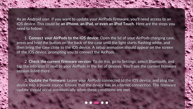 How do I update the firmware on my AirPods when using an Android phone? смотреть онлайн