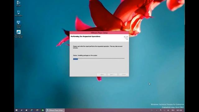Vmware Player on Windows 10 Technical Preview for Enterprise смотреть онлайн
