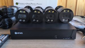 8мп Poe Комплект видеонаблюдения на 4 камеры