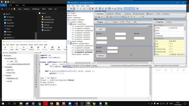 WxPython wxFormbuilder layout sizer #3 смотреть онлайн