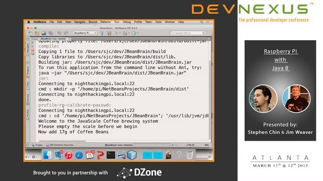 Devnexus 2015 - Raspberry Pi with Java 8 - Stephen Chin, Jim Weaver смотреть онлайн