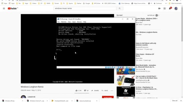 installation of Windows 95 - XP - 7 and 10 Part 1 смотреть онлайн