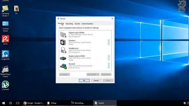 How to change the default playback device in Windows 7/8/10 смотреть онлайн