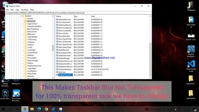 How to make windows 10 Taskbar 💯 % Transparent 🫡 смотреть онлайн