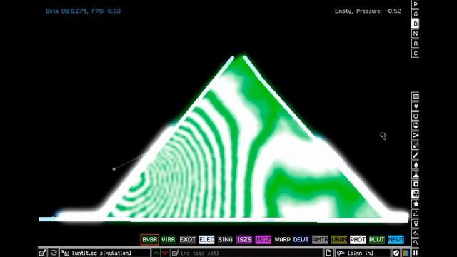 Powder Toy creations - RAINBOW volcano!!! смотреть онлайн