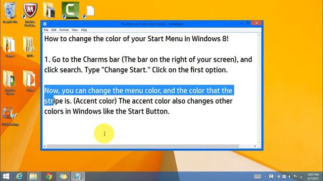 How to Change the Color of Your Start Menu in Windows 8/8.1! смотреть онлайн