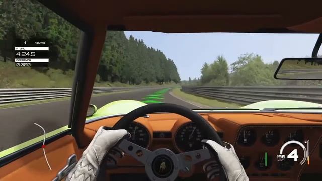 Lamborghini Miura P400 1966 - 8:41:532 - Nordschleife | Assetto Corsa смотреть онлайн