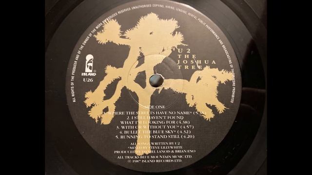 U2- Bullet The Blue Sky. HQ Vinyl Rip. (Linn Sondek LP12) смотреть онлайн