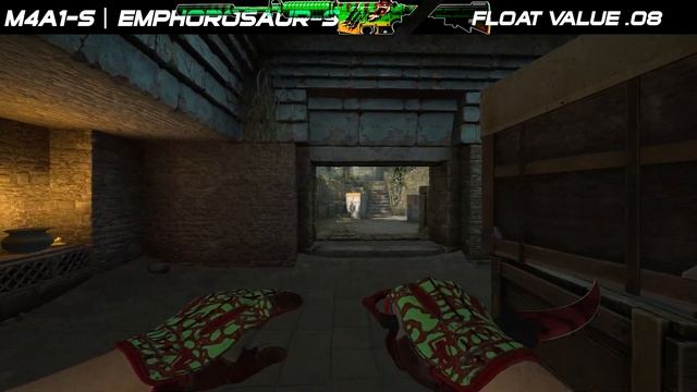 CSGO M4A1-S | Emphorosaur-S - Skin showcase all floats [4K60FPS] смотреть онлайн