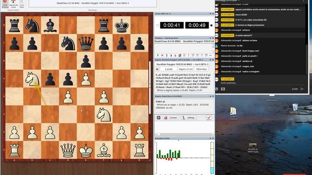 Trying ShashChess - non-binding Live (multilanguage) смотреть онлайн