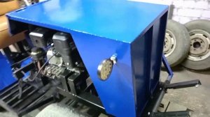 МТ-5. Минитрактор своими руками. Готов. Обзор самодельного минитрактора.