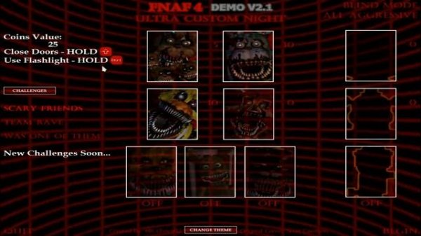 FNAF 4 Ultra Custom Night 2nd Demo