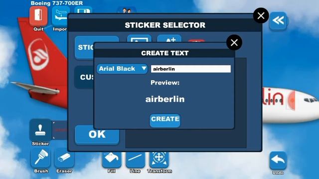 Samolot Air Berlin Boeing 737 - 700 ER смотреть онлайн