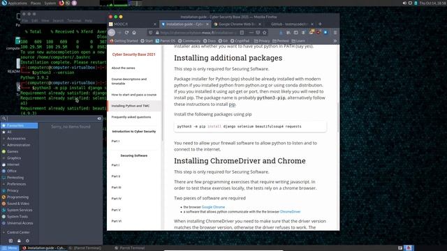 Cybersecurity Setup, MOOC-Linux смотреть онлайн