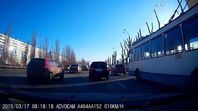 Пример записи видеорегистратора AdvoCam-FD Black-GPS (день) | SERVICEMAN смотреть онлайн