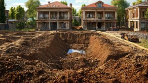 Выкопка 100 тонн земли за 5 месяцев для строительства подвала под домом