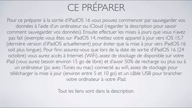 Préparez vous à iPadOS 16 смотреть онлайн