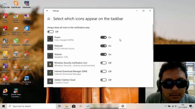 Windows 10 Home : Cara menampilkan atau menyembunyikan ikon power di notification area смотреть онлайн