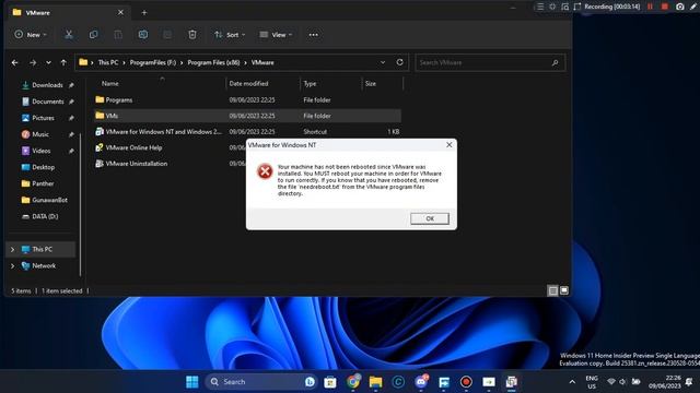 VMware 1 on Windows 11 Canary (10.0.25381.zn_release.230528-0554) смотреть онлайн