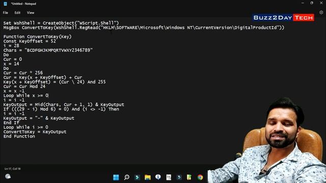 How to Find Windows 11 Product Key Installed in your PC using Notepad смотреть онлайн