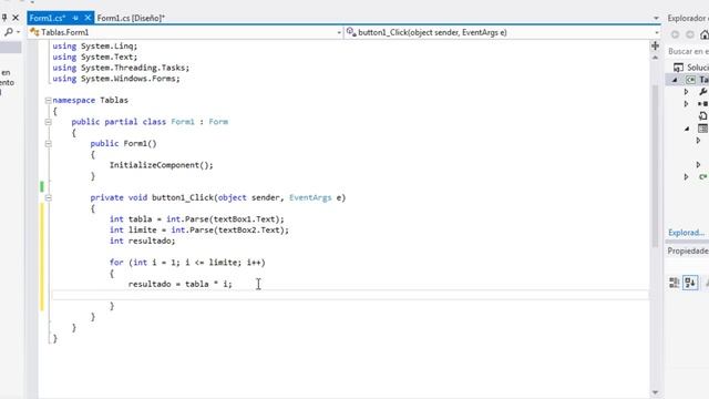 Tablas de multiplicar en C# смотреть онлайн